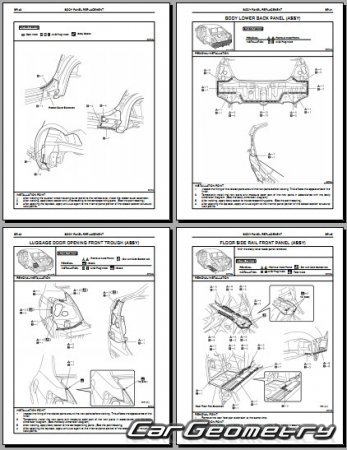Toyota Vios (XP90) 2007–2013 RH Body Repair Manual