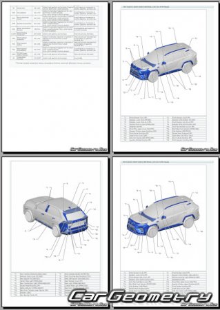 Toyota Wildlander PHV 2020-2025 (China market) Body dimensions