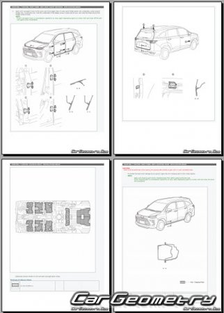 Daihatsu Xenia и Toyota Avanza (W10 W15) с 2023 Body dimensions