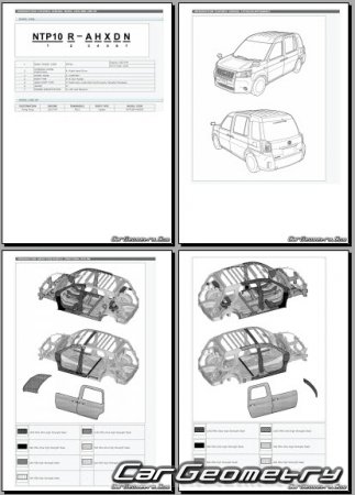 Toyota Comfort Taxi (NTP10) 2017–2023 (RH Asian market) Body dimensions
