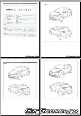 Toyota Izoa (MAXA10) 2018–2024 (LH Asian market) Body dimensions