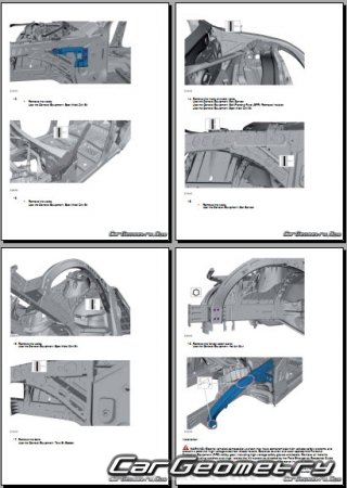 Размеры кузова Lincoln Aviator (U611) 2020-2026 Body Repair Manual