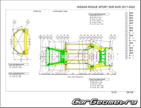 Nissan Rogue Sport (J11) 2017-2022 Body Repair Manual