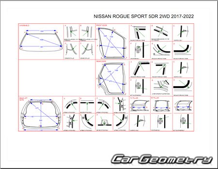Nissan Rogue Sport (J11) 2017-2022 Body Repair Manual