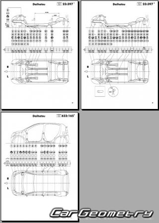 Daihatsu Boon (M300 M310) 2004-2010 (RH Japanese market) Body dimensions