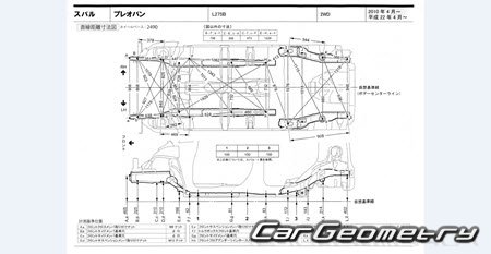 Subaru Pleo (L275B L285B) 2010-2018 (RH Japanese market) Body dimensions