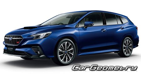 Кузовные размеры Subaru Levorg (VN) 2020-2026, Размеры кузова Subaru Levorg (VN) 2020-2026