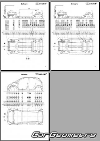 Subaru R2 (RC1 RC2) 2003-2010 (RH Japanese market) Body dimensions