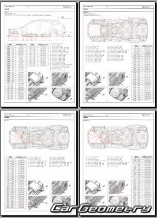 Subaru Legacy Outback (BT5) 2021-2025 (RH Japanese market) Body dimensions