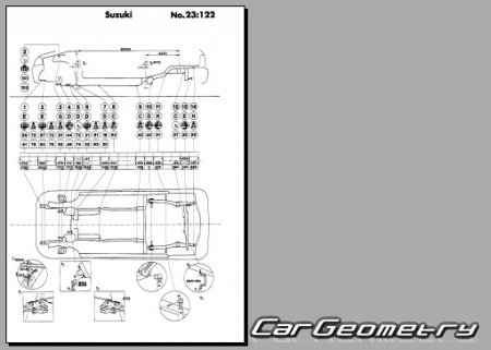 Suzuki Alto 1990-1994 (RH Japanese market) Body dimensions