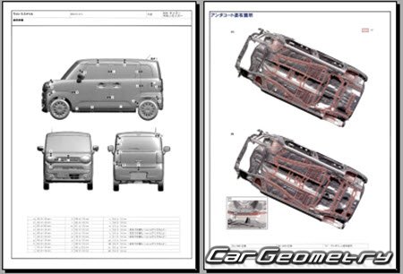 Suzuki Wagon R Smile (MX81S MX91S) 2021- (RH Japanese market) Body dimensions