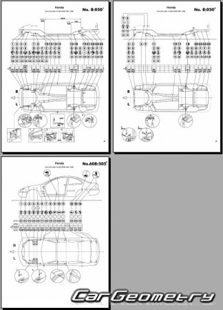 Honda Civic (EJ7) 1996-2000 (RH Japanese market) Body dimensions
