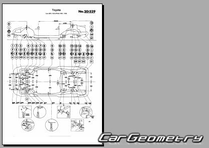 Toyota MR2 (SW20) 1989-1999 (RH Japanese market) Body dimensions