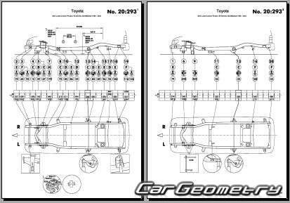 Toyota Land Cruiser Prado 90 19962002 (RH Japanese market) Body dimensions