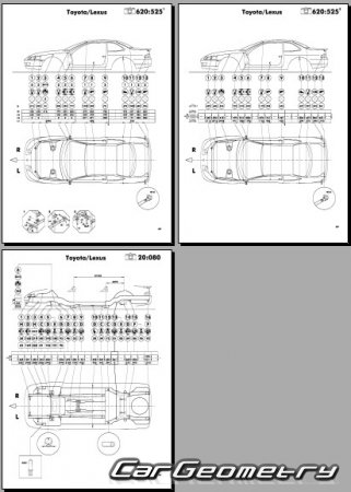 Toyota Soarer (Z30) 1991-2001 (RH Japanese market) Body dimensions