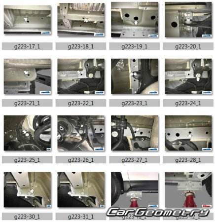 Геометрия кузова Chevrolet Equinox III 2018–2025
