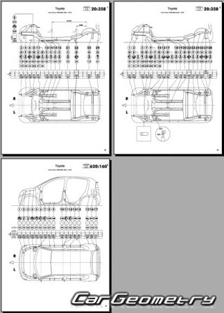 Toyota Passo (KGC10 KGC15 QNC10) 2004-2010 (RH Japanese market) Body dimensions