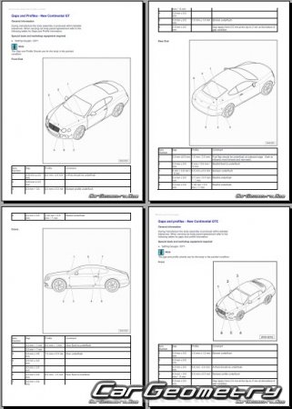 Bentley Continental GT 2005-2018 Body Repair Manual