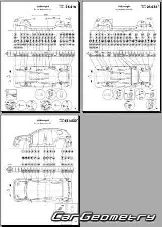   Volkswagen Taos 2021-2026 (USA market) Body dimensions