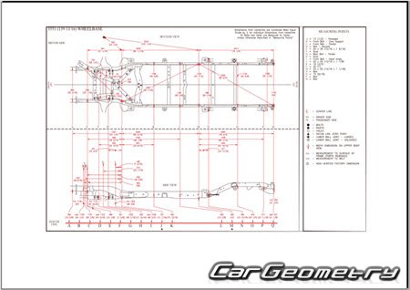   Nissan Titan (A61) 2016-2024 Body dimensions