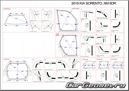 Kia Sorento (XM) 2013-2015 Body Repair Manual