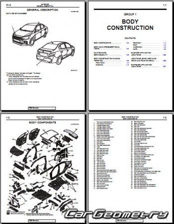   Mitsubishi Mirage G4 2021-2026 Body Repair Manual