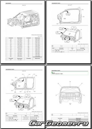   Nissan Titan (A61) 2016-2024 Body dimensions