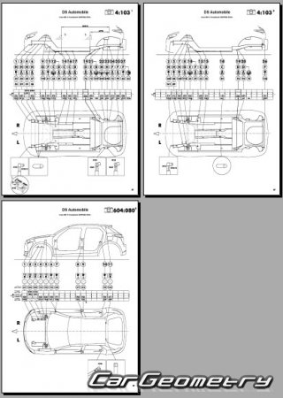 Citroen DS 3 Crossback 2018-2025 Body dimensions