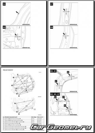   Mitsubishi Outlander Sport USA 2015-2018 Body dimensions