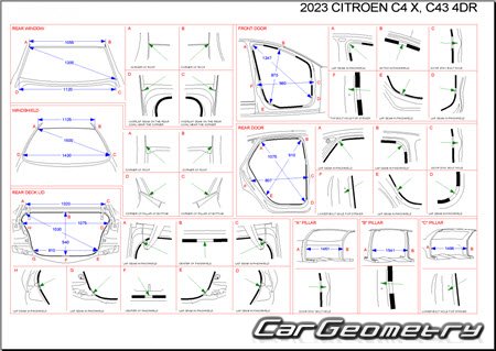 Citroen C4 X (C43) 2022-2027 Body dimensions