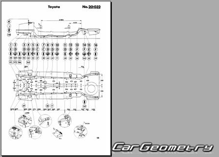 Toyota Sprinter Carib (AL25G) 1982-1988 (RH Japanese market) Body dimensions