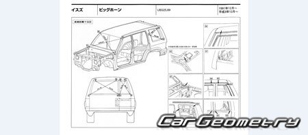 Honda Horizon (UBS) 1994-1999 (RH Japanese market) Body dimensions