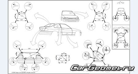 Honda Accord (CB6 CB9) 1991-1994 (RH Japanese market) Body dimensions