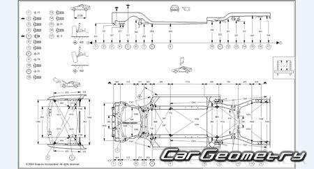 Honda Accord (CB6 CB9) 1991-1994 (RH Japanese market) Body dimensions