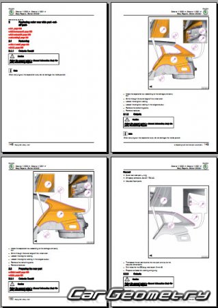   Skoda Octavia Liftback 2020-2027 Body Repairs Manual