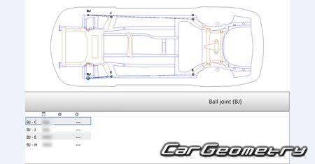   Nissan Fuga Hybrid (HY51) 2010-2017 (RH Japanese market) Body dimensions