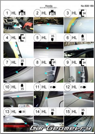    Honda HR-V (RV) 2021-2028 Body dimensions