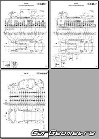   Honda CR-V Hybrid (RT RW) 2017-2023 Body dimensions