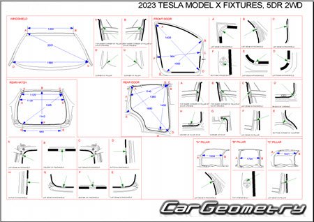   Tesla Model X  2022 Body dimensions