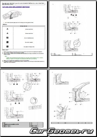   Lexus IS250 IS300 IS350 IS500 2021-2024 Collision Repair Manual