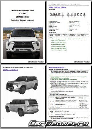   Lexus GX550 (VJA252) 2024- Collision Repair Manual