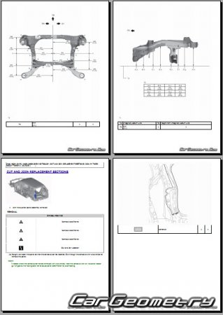   Lexus TX350 TX500H TX550H+  2024 Collision Repair Manual