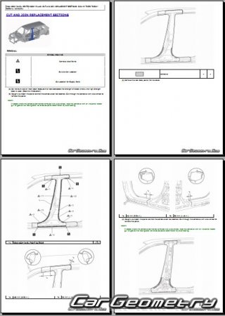   Lexus TX350 TX500H TX550H+  2024 Collision Repair Manual