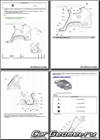   Lexus TX350 TX500H TX550H+  2024 Collision Repair Manual