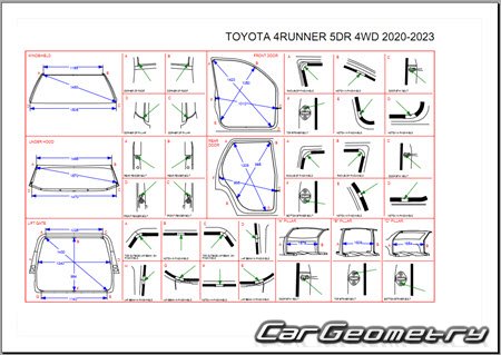   Toyota 4Runner 2021-2024 Collision shop manual