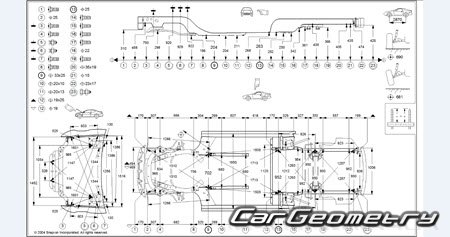 Chrysler 300M (LH) 19982004 Body dimensions