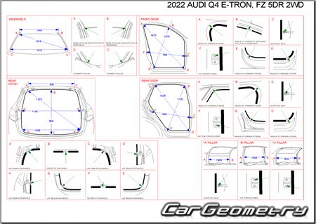   Audi Q4 e-tron (F4B) Sportback 2021-2027 Body Repair Manuals