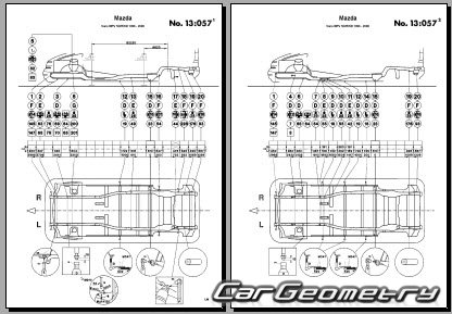 Mazda MPV (LV) 1995-1999 (RH Japanese market) Body dimensions