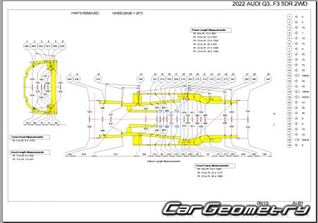 Audi Q3 (F3N) 2019-2024 Body dimensions