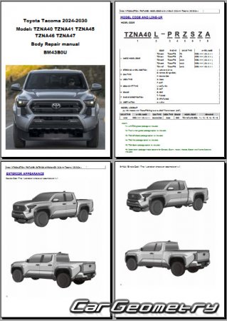   Toyota Tacoma 2024-2030 Collision Repair Manual